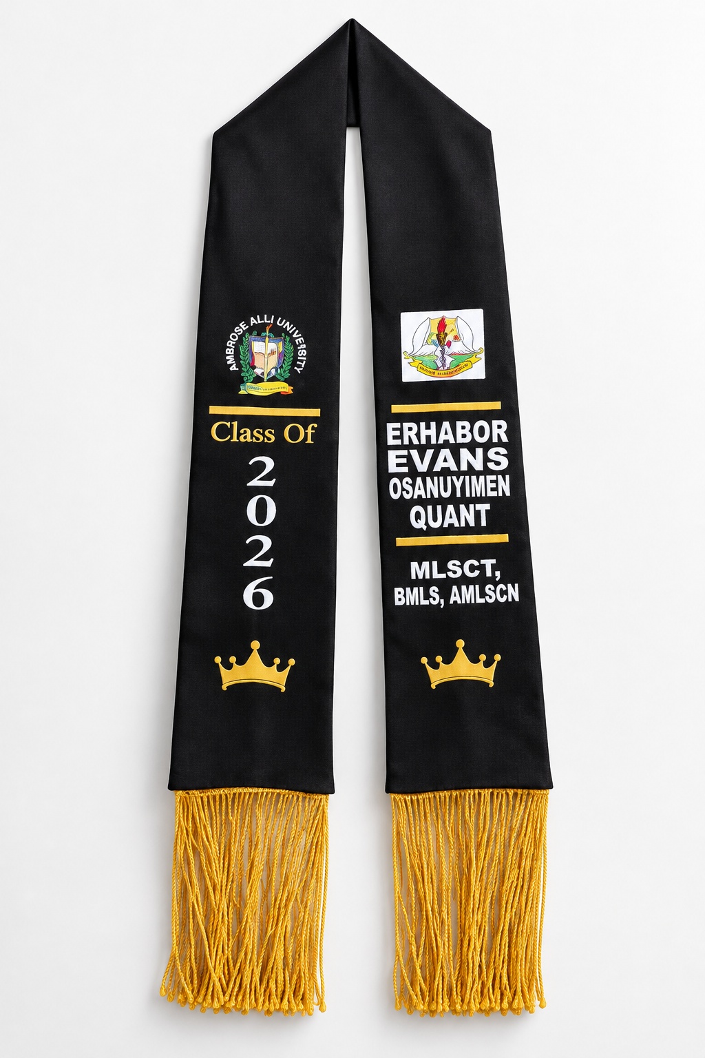 Single Satin DTF Sash