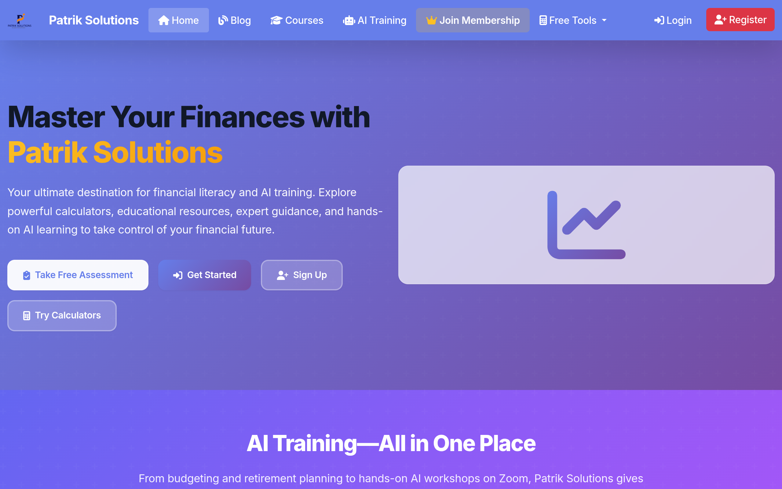 Patrik Solutions website preview
