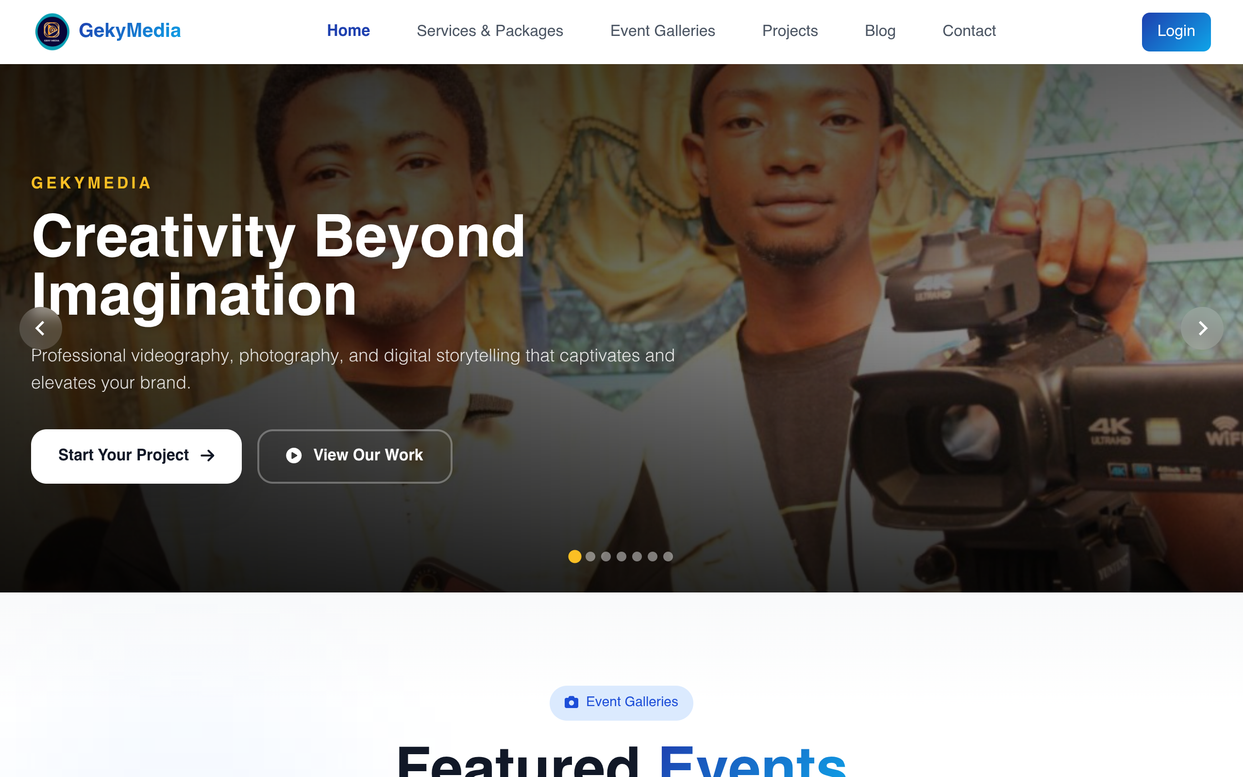 Geky Media Ghana website preview