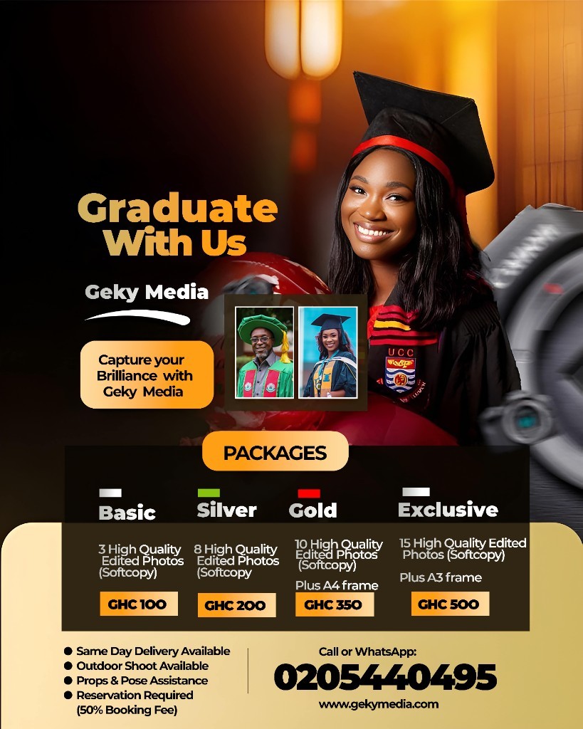 GekyMedia graduation photography flyer design sample